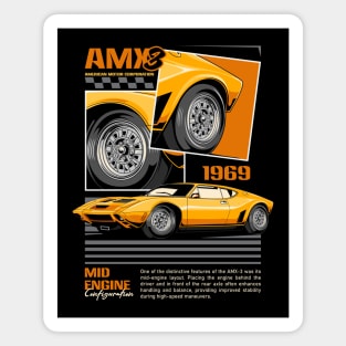 1969 AMC AMX/3 classic Car Magnet